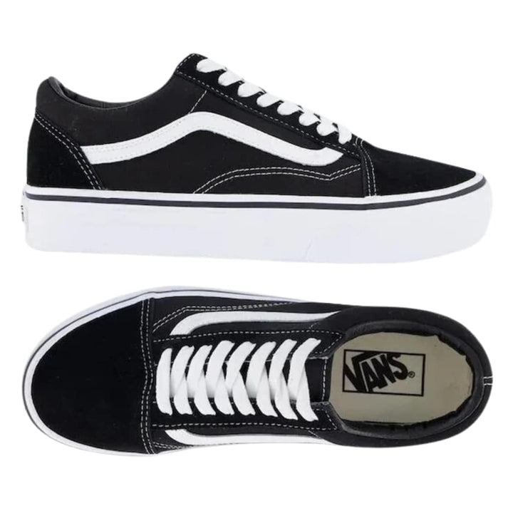 Vans Old Skool Platform Black White Shoes