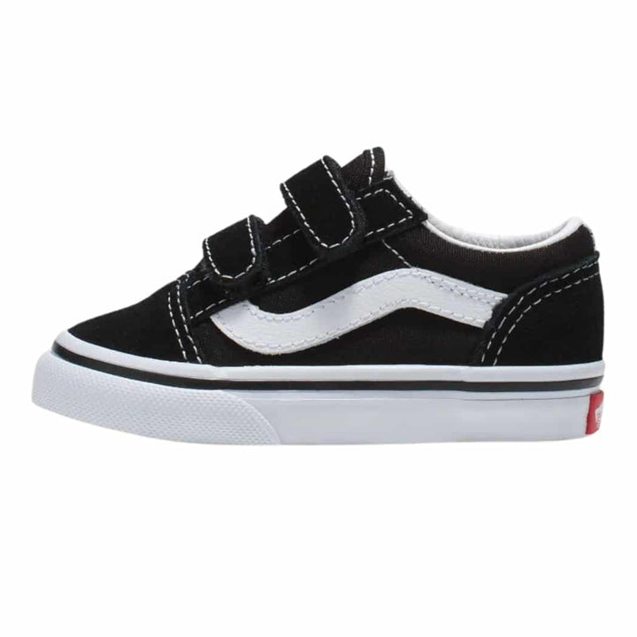 Vans Toddler Old Skool Velcro Black White