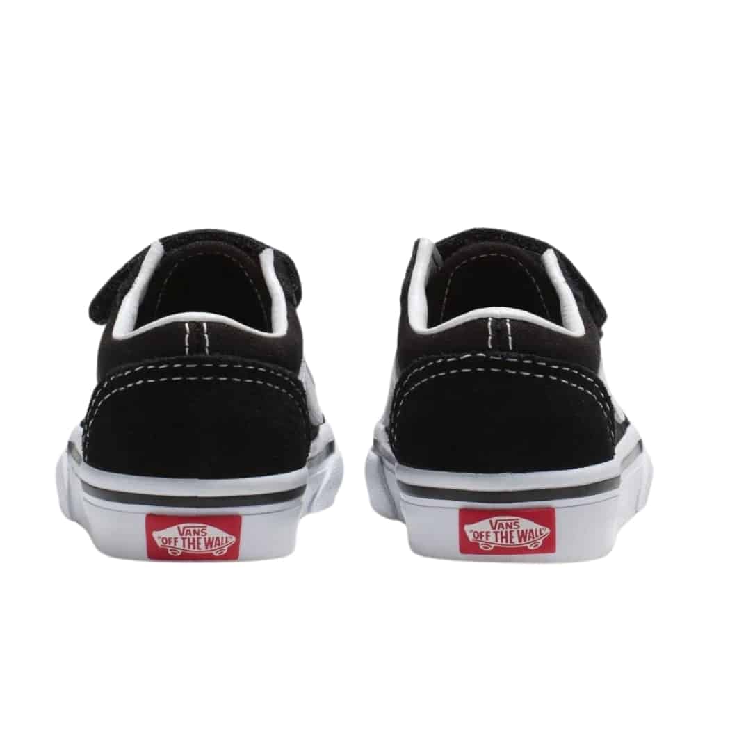 Vans Toddler Old Skool Velcro Black White