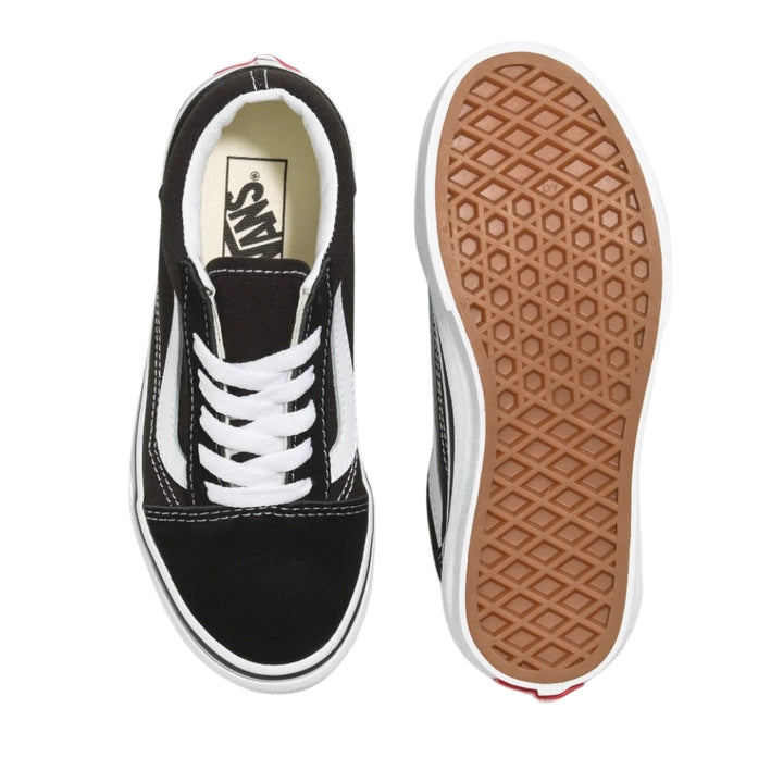 Vans Boys Old Skool Black White Shoes