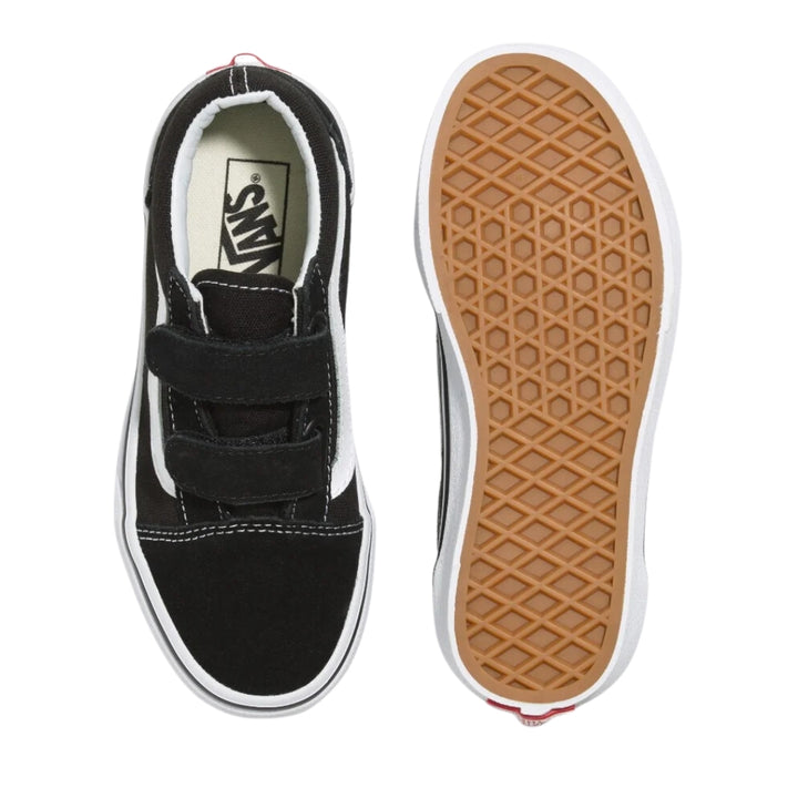 Vans Kids Old Skool V Black True White Shoes