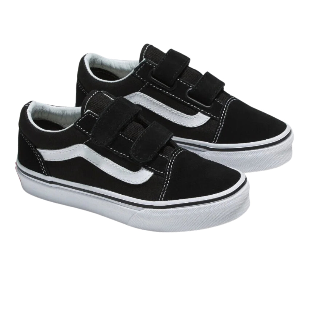 Vans Kids Old Skool V Black True White Shoes