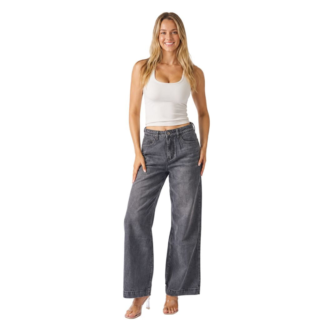 Wakee Loose Fit Jeans Black BA2522