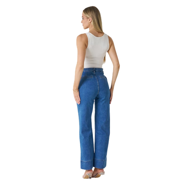 Wakee High Waist Front Pocket Jean 3085 Blue